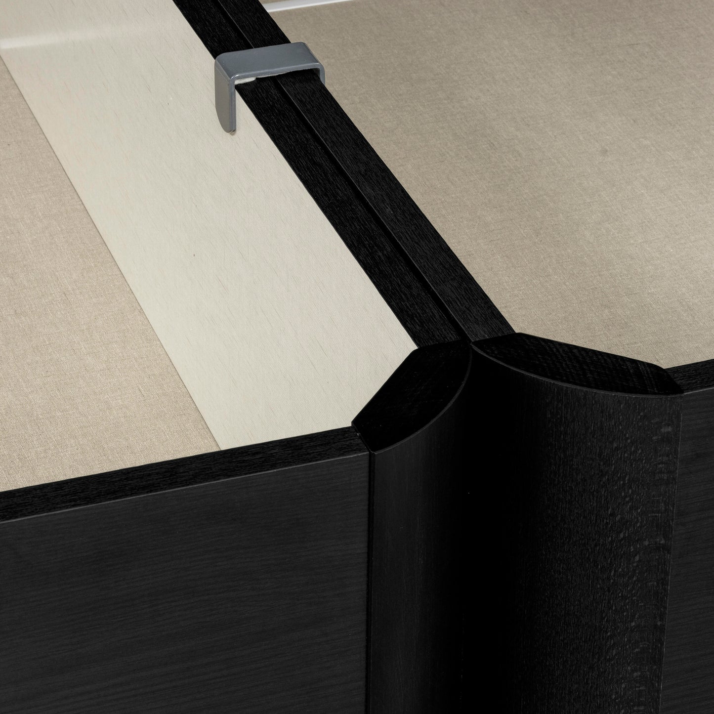 Sommier com arrumação preto de grande capacidade - STORAGE BED NEG (7)