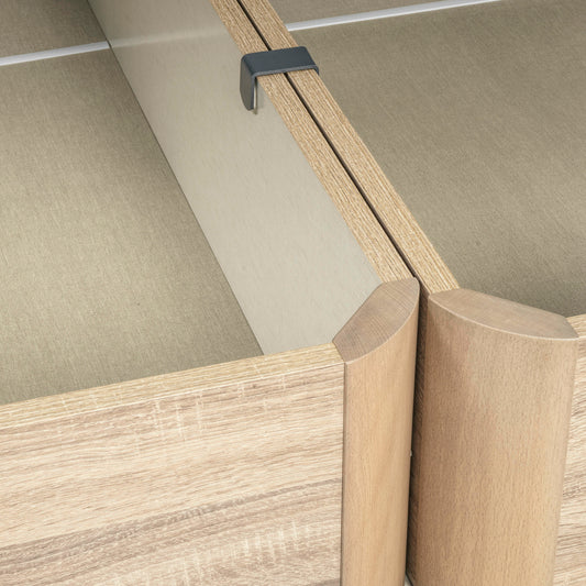 Sommier com arrumação natural de grande capacidade - STORAGE BED NAT (7)