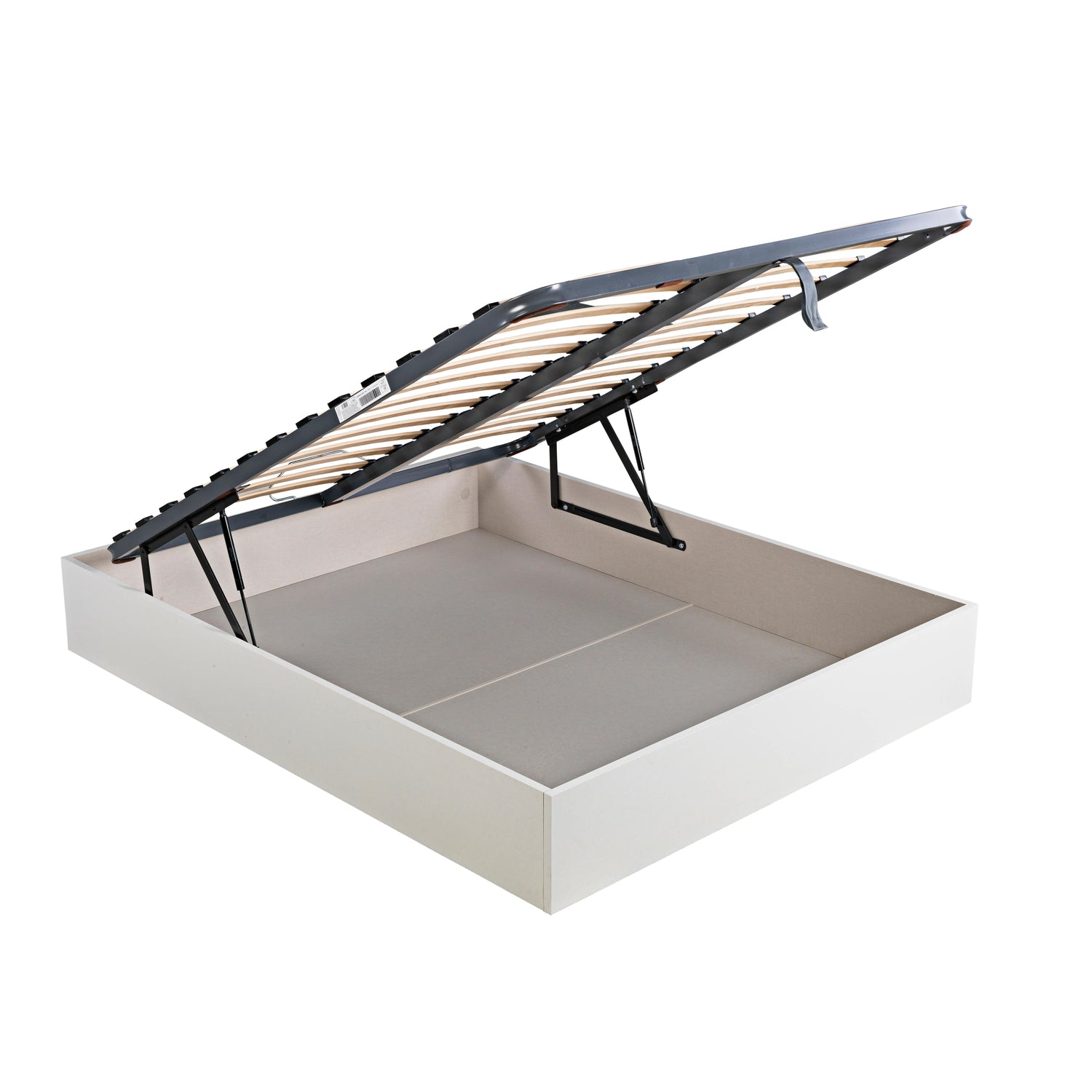 Sommier com arrumação com estrado cor branco (2)